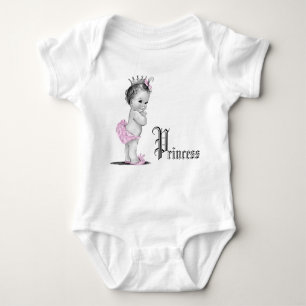 Camisetas rosado adorable de la princesa niña