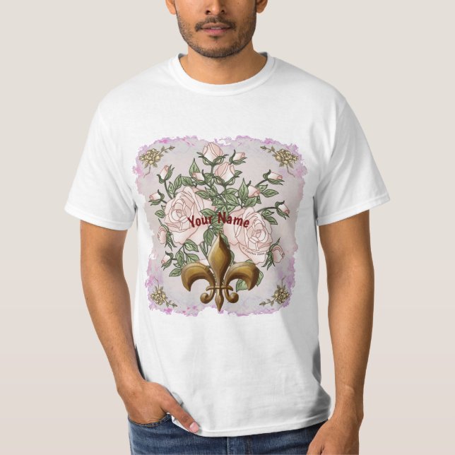 Camisetas Rosas Fleur De Lis (Anverso)
