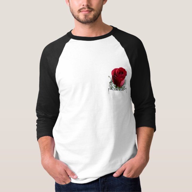 Camisetas Rosas Novedad Boutenniere Rosa Jersey (Anverso)