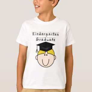 Camisetas rubias del graduado de la guardería del