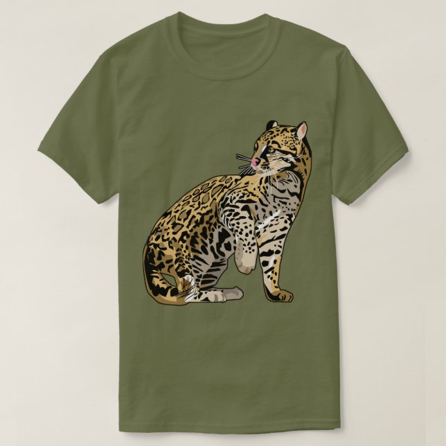 Camisetas salvajes de la vida del gato salvaje del (Diseño del anverso)