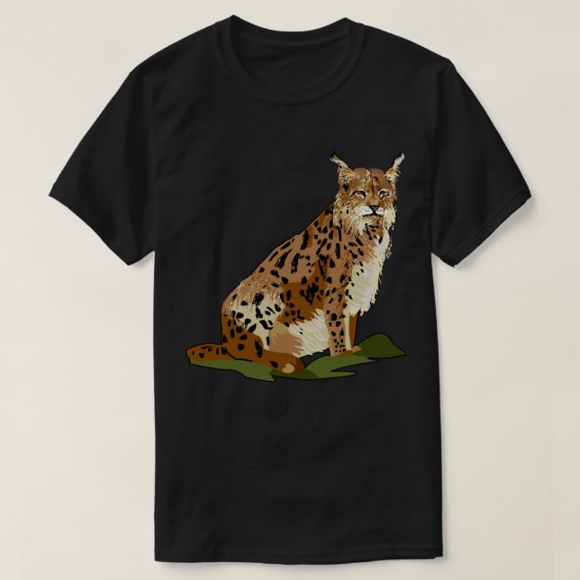 Camisetas salvajes de la vida del gato salvaje del (Diseño del anverso)