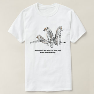Camisetas salvajes de la vida del gato salvaje del