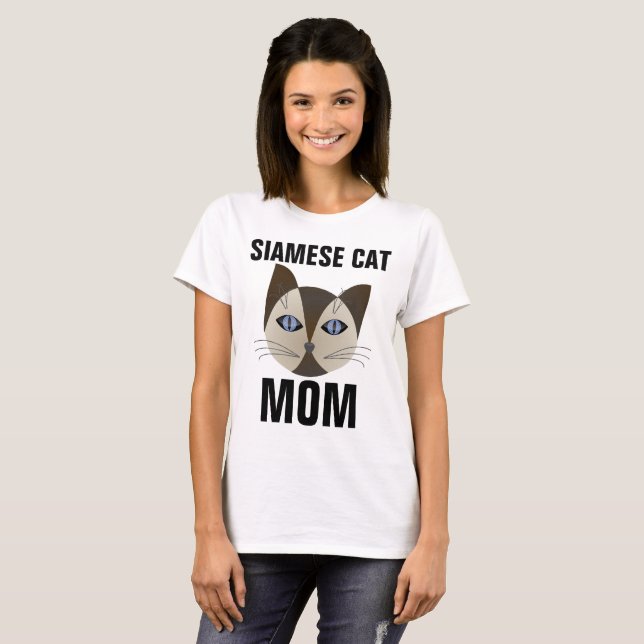 Camisetas SIAMESE CAT MOM (Anverso completo)