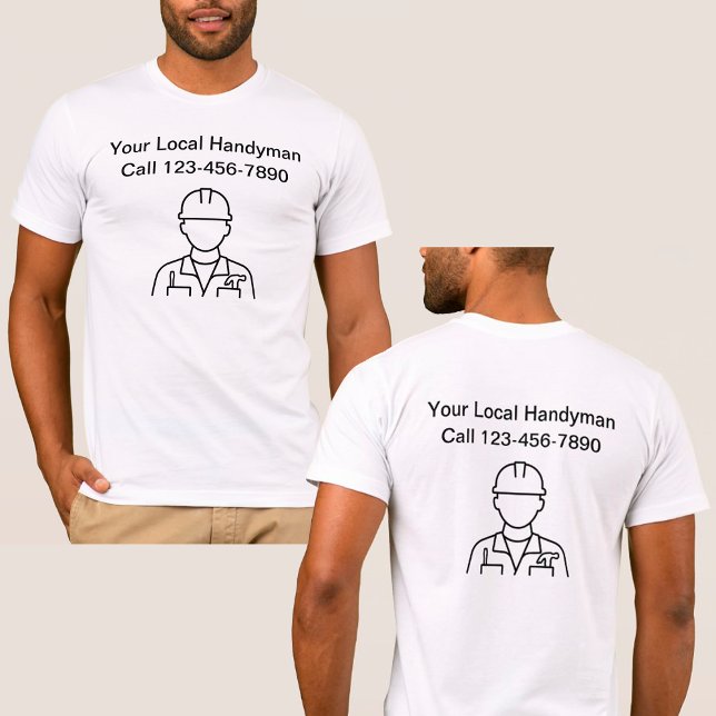 Camisetas simples de doble lado para el trabajo de (Subido por el creador)