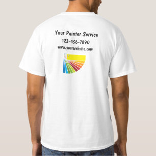Camisetas simples del trabajo del pintor