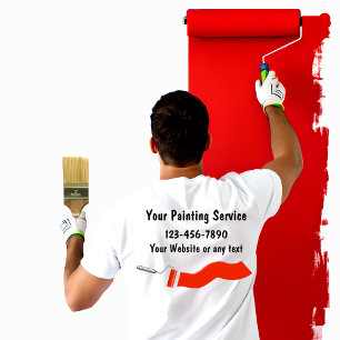Camisetas simples del trabajo del pintor