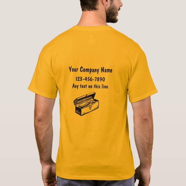 Camisetas simples para hombre de manos (Reverso)