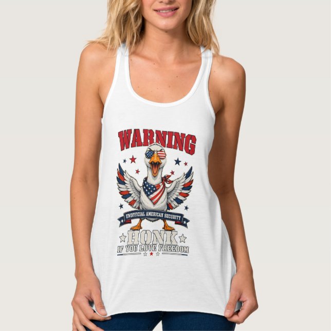 Camisetas sin mangas Angry Goose 4 de Julio (Anverso)