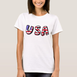 Camisetas sin mangas azules blancas rojas de la