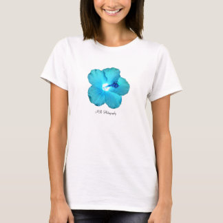 Camisetas sin mangas azules del hibisco