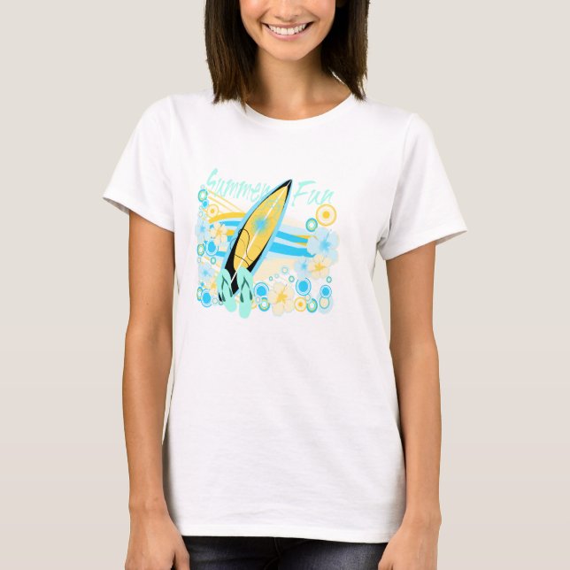 Camisetas sin mangas de la diversión del verano (Anverso)