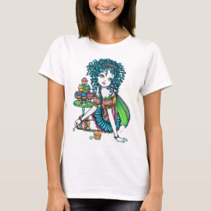 Camisetas sin mangas de la hada de la torta de la