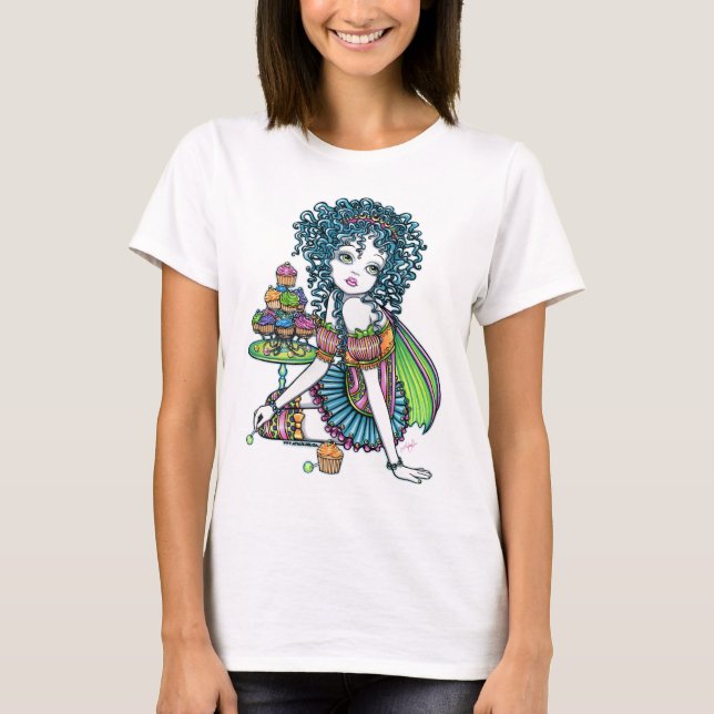 Camisetas sin mangas de la hada de la torta de la (Anverso)