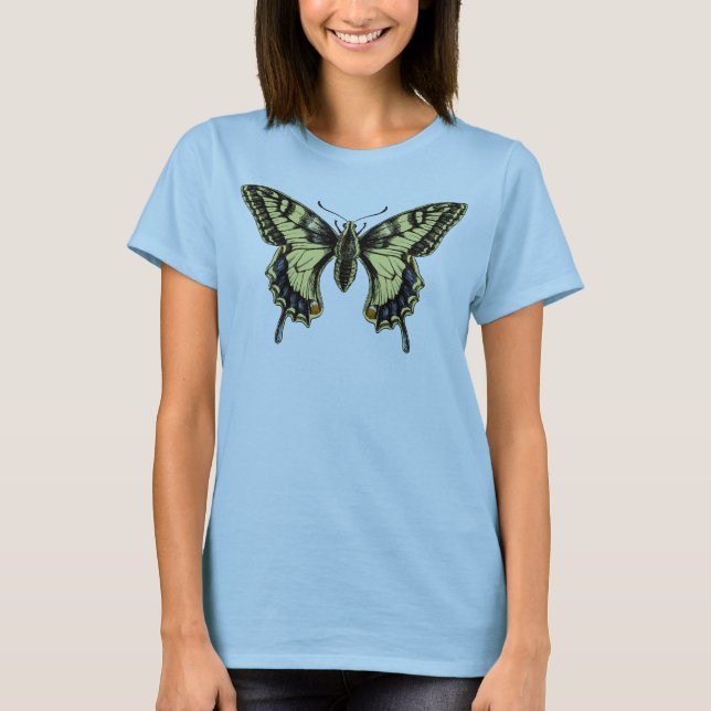 Camisetas sin mangas de la mariposa de Swallowtail (Anverso)