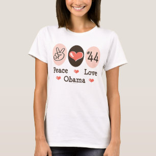 Camisetas sin mangas de Obama 44 del amor de la