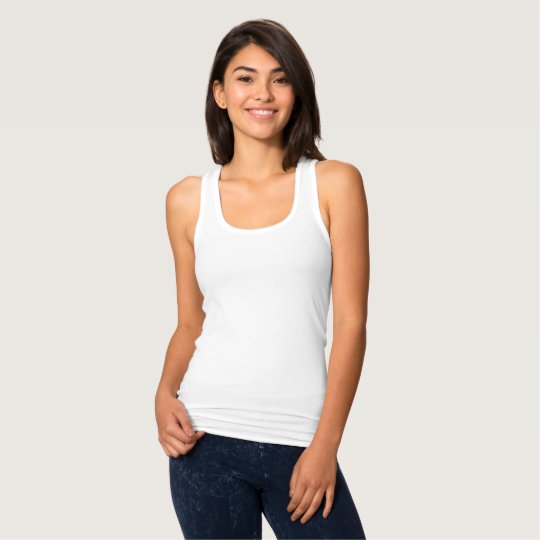 Camiseta de mujer de espalda cruzada estrecha, Blanco