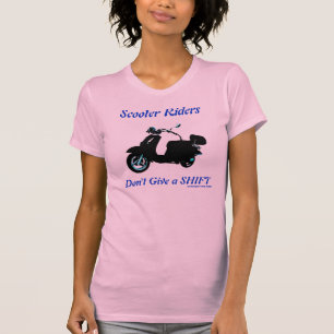 Camisetas sin mangas del jinete de la vespa de las