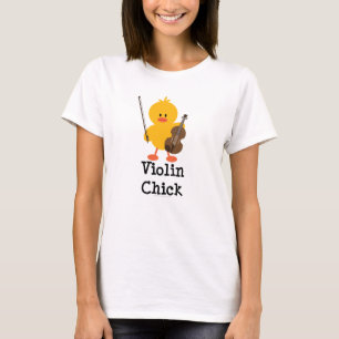 Camisetas sin mangas del polluelo del violín