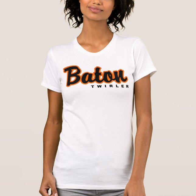 Camisetas sin mangas del Twirler de bastón de la (Anverso)