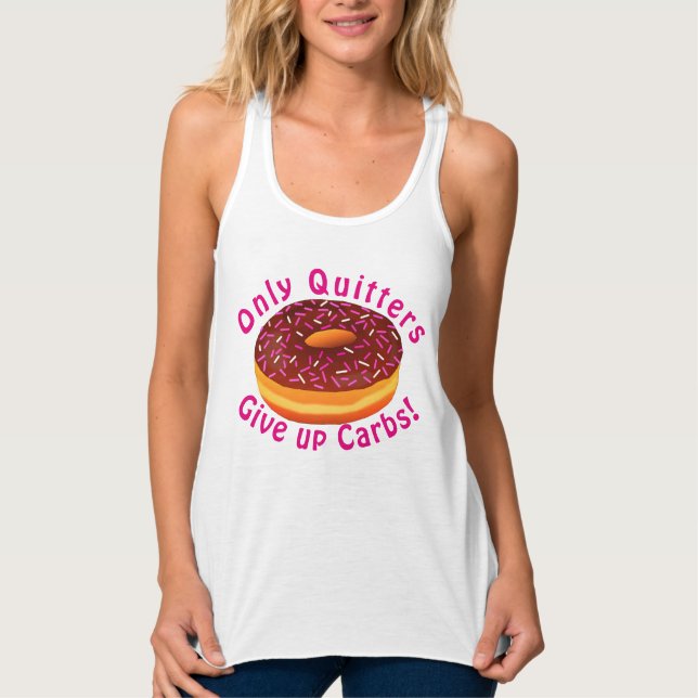 Camisetas sin mangas divertidas del buñuelo de (Anverso)