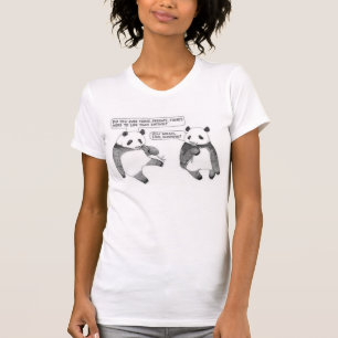 Camisetas sin mangas perezosas de la panda