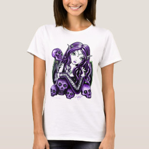Camisetas sin mangas púrpuras góticas del Faerie