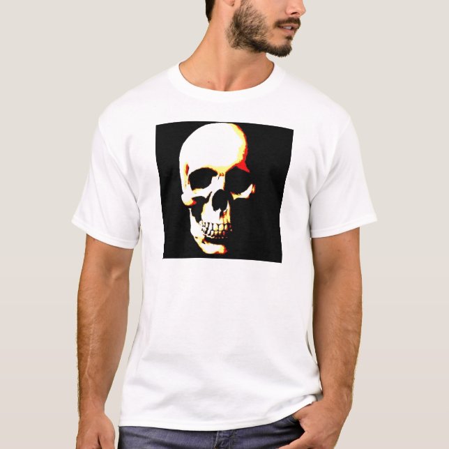 Camisetas Skull: Punk de rock de arte fantasmal (Anverso)