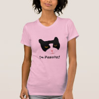 Camisetas sonrientes de la cara del gato el suyo