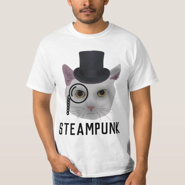Camisetas STEAMPUNK CAT (Anverso)