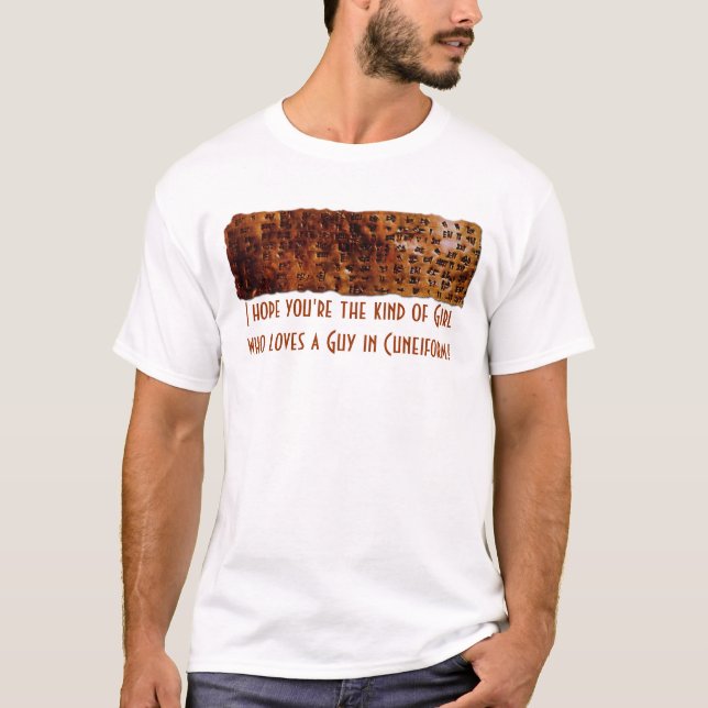Camisetas "Sumerian Cuneiform Writing" (Anverso)