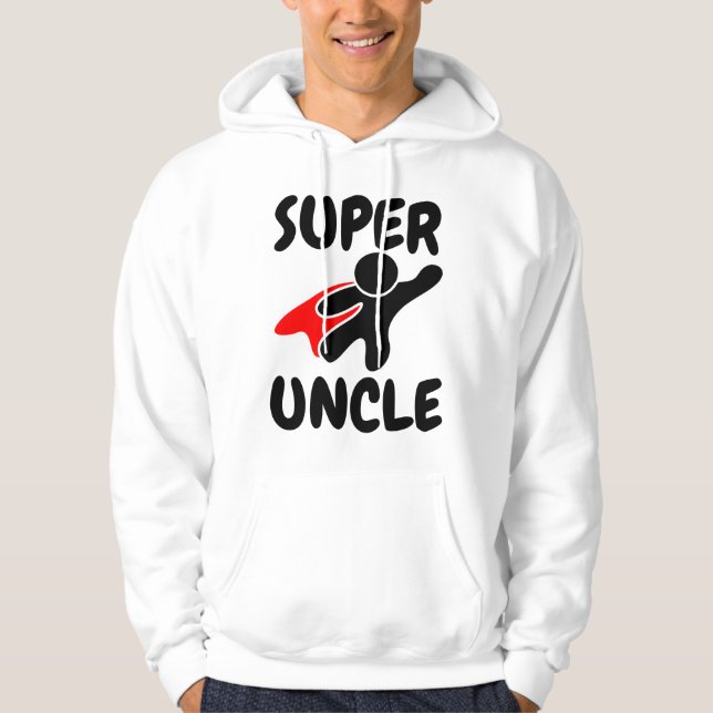 Camisetas SUPER UNCLE, camisetas divertidas y cara (Anverso)