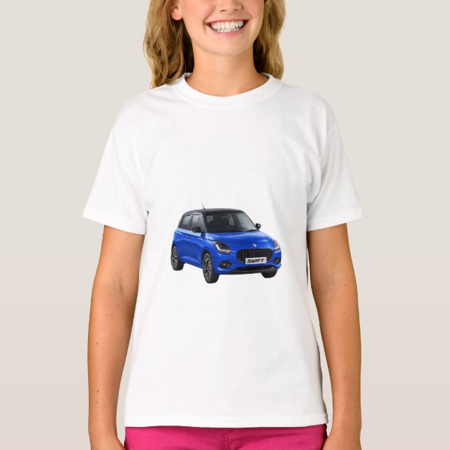 Camisetas T del Chica de coches (Anverso)