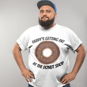 CAMISETAS T-SHIRTS DONUT DIVERTIDO PAPÁ