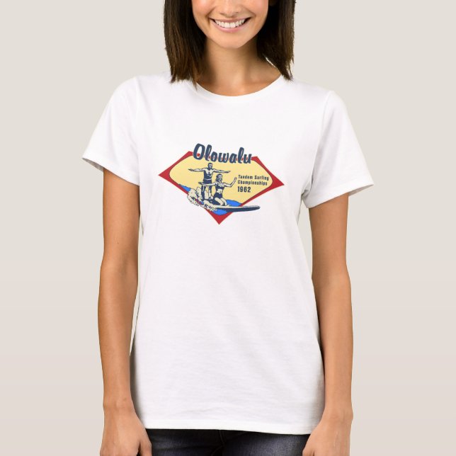 Camisetas Tandem Surfing Hawaiian Gals (Anverso)
