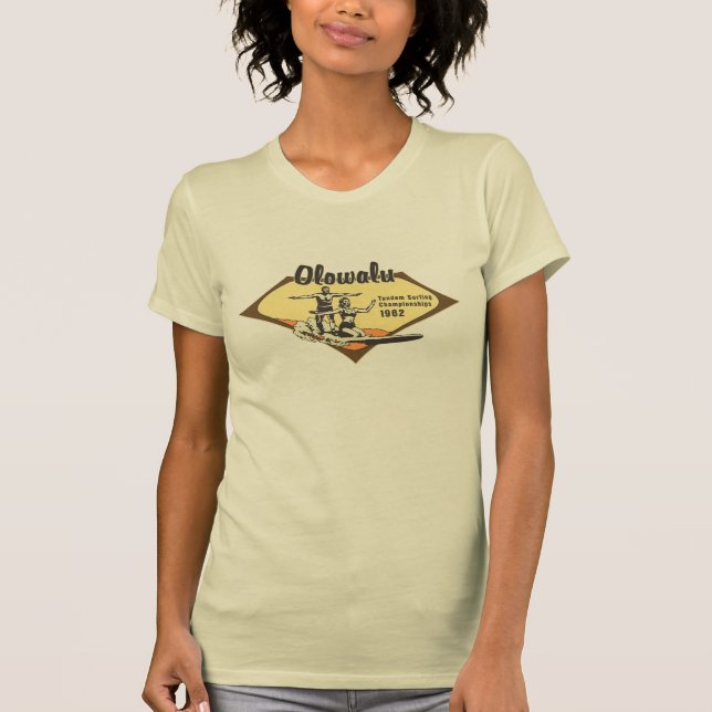 Camisetas Tandem Surfing Hawaiian Gals (Anverso)