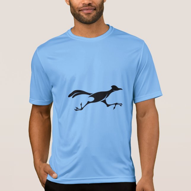Camisetas Tech Azules Road Runner Performance (Anverso)