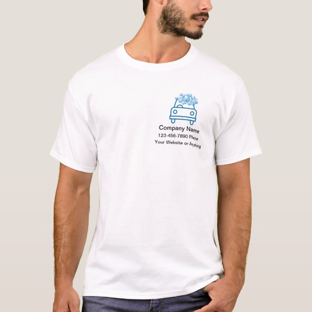 Camisetas Temáticas de Lavado Automático (Anverso)