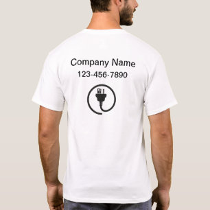 Camisetas uniformes de trabajo de logotipo de empr