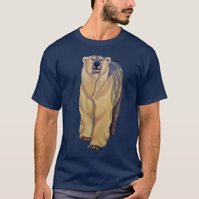 Camisetas unisex del arte del oso polar del (Anverso)
