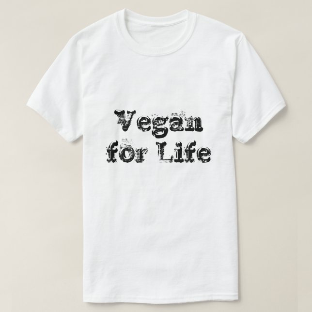 Camisetas Unisex - Vegan para el diseño de la vida (Diseño del anverso)