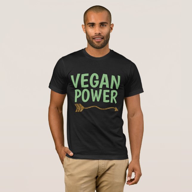 Camisetas VEGAN POWER (Anverso completo)