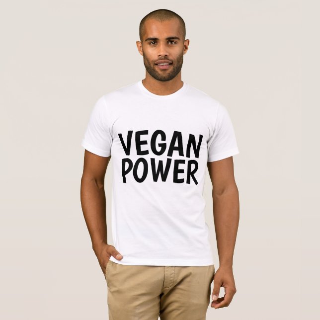 Camisetas VEGAN POWER (Anverso completo)