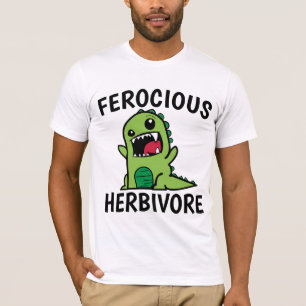 Camisetas VEGETARIANAS FEROCIOSAS Y HERBIVORE DINO