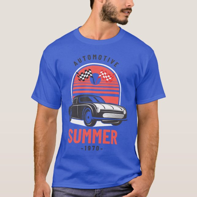 camisetas verano coches classique familia (Anverso)