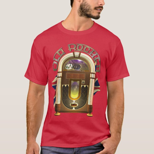 Camisetas viejas del eje de balancín de la máquina (Anverso)