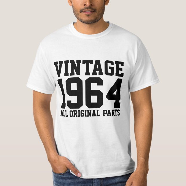 Camisetas VINTAGE CUMPLEAÑOS 1964 (Anverso)