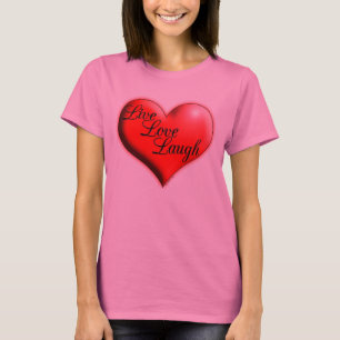 Camisetas vivo de la risa del amor