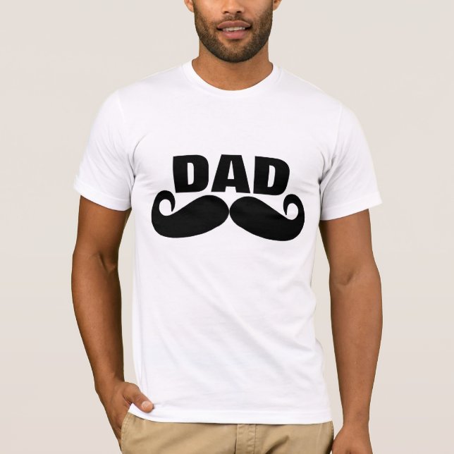 Camisetas y camisetas del papá del bigote (Anverso)