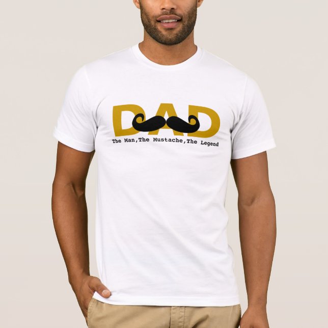 Camisetas y camisetas del papá del bigote (Anverso)